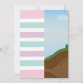 ユニコーン&ダートバイクボーイガールシェア誕生日 招待状 (裏面)