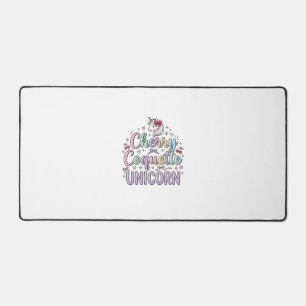 ユニコーン チェリー コケット ユニコーン オリジナル Zazzle デザイン デスクマット