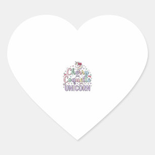 ユニコーン チェリー コケット ユニコーン オリジナル Zazzle デザイン ハートシール