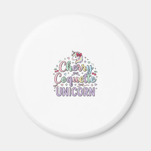ユニコーン チェリー コケット ユニコーン オリジナル Zazzle デザイン マグネット