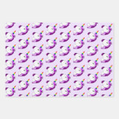 ユニコーン デザイン ラッピングペーパーシート (正面)