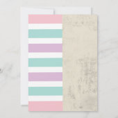 ユニコーン＆トラック共同男子女子誕生日招待状 招待状 (裏面)