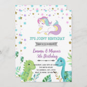 ユニコーン・ドラゴンボーイテーマ招待状 招待状 (正面/裏面)