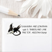 ユニコーン&ドラゴン差出人住所ラベル ラベル (インサイチュ)