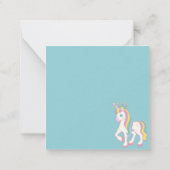 ユニコーン ノートカード (裏面)