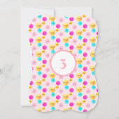 ユニコーン＆ハッピー フェイス バースデー パーティー 招待状 (裏面)