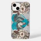 「ユニコーン、ハート、レース」カスタマイズ可能 Case-Mate iPhoneケース (裏面)