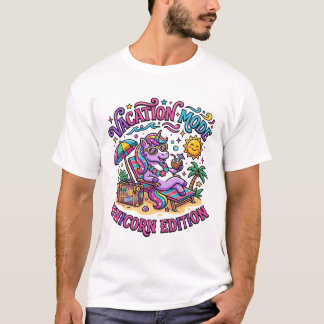 ユニコーン バケーション モード ユニコーン エディション コマーシャル P Tシャツ