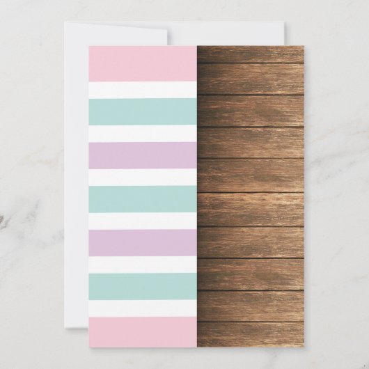 ユニコーン&バスケットボールジョイントボーイガール誕生日 招待状 (裏面)