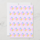 ユニコーン＆バルーン 誕生日招待状 招待状 (裏面)