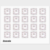 ユニコーン バースデー スクエアシール (シート)