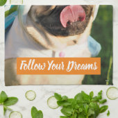 ユニコーン·パグ キッチンタオル (折り畳み)