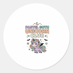 ユニコーン パステル ゴス ユニコーンクラブ トレンド グラフィックTシャツ ラウンドシール