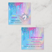 ユニコーン・ビジネス・カード スクエア名刺 (正面/裏面)