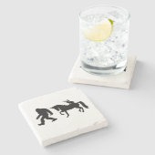 ユニコーン，ビッグフット，ジャッカロープ ストーンコースター (横)