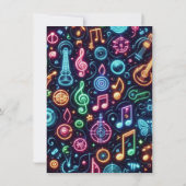 ユニコーン・ビニールカラオケ誕生日パーティー 招待状 (裏面)