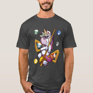 ユニコーン ビリヤード キュー ボール スポーツ ファミリー ギフト Tシャツ