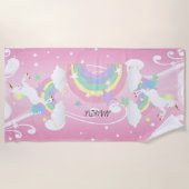 ユニコーン ビーチタオル (正面)