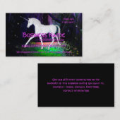 ユニコーン-ファンタジーの名刺の一見 名刺 (正面/裏面)