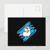 ユニコーン ファンタジー かわいい動物 面白い虹 贈り物 ポストカード (正面/裏面)