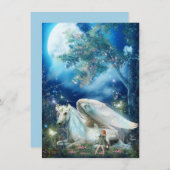 ユニコーン ファンタジー ピクシー フェアリー ブランカード (正面/裏面)