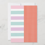 ユニコーン&ファームジョインボーイガール誕生日ファルミヤール 招待状 (裏面)