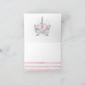 ユニコーン フェイス サンクスカード カード (内部)