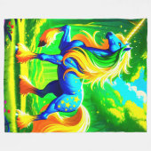 ユニコーン フリースブランケット (正面(横))