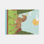 ユニコーン フリースブランケット (正面(横))