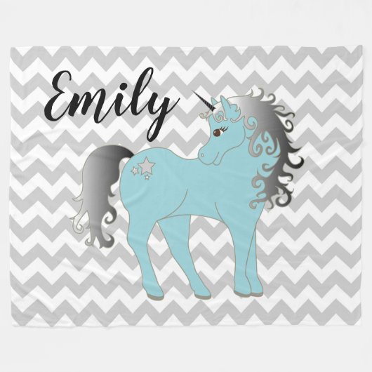 ユニコーン フリースブランケット (正面(横))