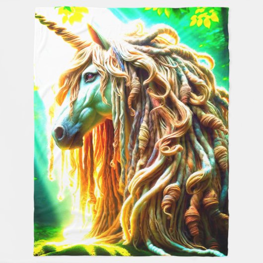 ユニコーン フリースブランケット (正面)