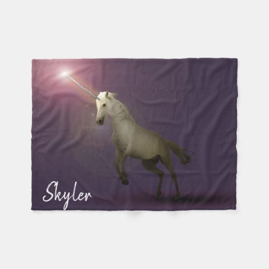 ユニコーン フリースブランケット (正面(横))