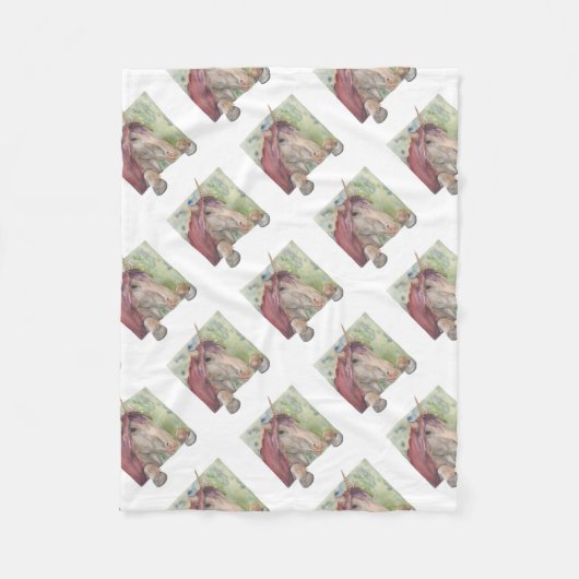 ユニコーン フリースブランケット (正面)