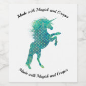 ユニコーン・ブルース ワインラベル (シングルラベル)