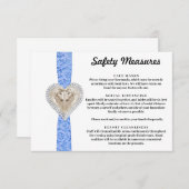 ユニコーン ブルー レース 安全対策 エンクロージャーカード (正面/裏面)