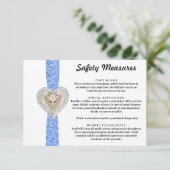 ユニコーン ブルー レース 安全対策 エンクロージャーカード (スタンド正面)