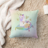 ユニコーン プリンセス ディーバ 虹色 パステル クッション (ブランケット)