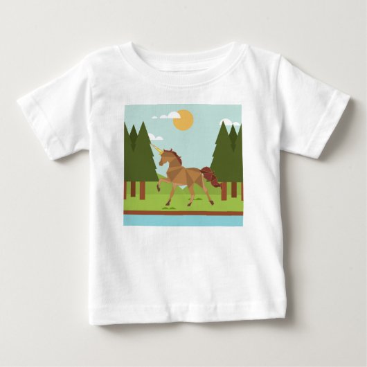ユニコーン ベビーTシャツ (正面)