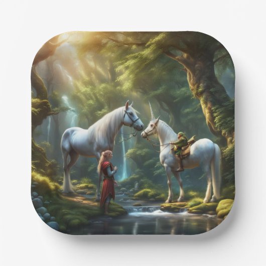 ユニコーン ペーパープレート (正面)