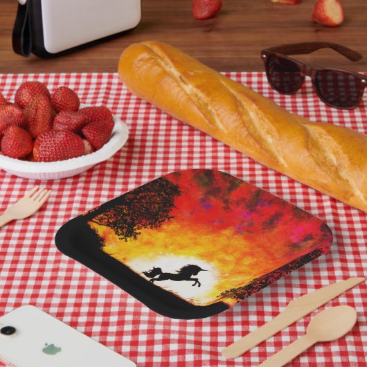 ユニコーン ペーパープレート (ピクニック)