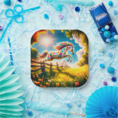 ユニコーン ペーパープレート (パーティー)