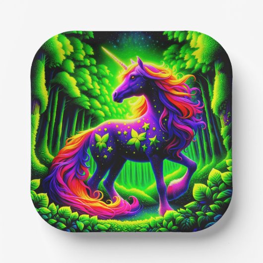 ユニコーン ペーパープレート (正面)