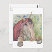 ユニコーン ポストカード (正面/裏面)