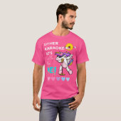 ユニコーン・マイクでカラオケDJは私だけ Tシャツ (正面フル)