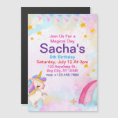 ユニコーン マグネット招待状 (正面/裏面)