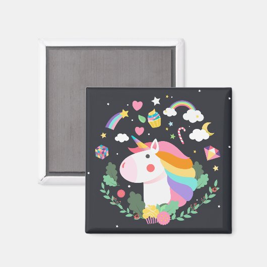 ユニコーン マグネット (正面/裏面)