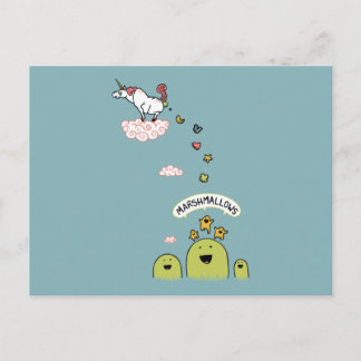 ユニコーン・マシュマロ ポストカード