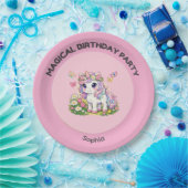 ユニコーン マジカル バースデーパーティー ペーパープレート (パーティー)
