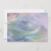 ユニコーン・マジック | カラフルなパステルカラーのおやすみ会 誕生日 招待状 (裏面)