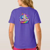 ユニコーン・マジック・キッズTシャツ Tシャツ (裏面)